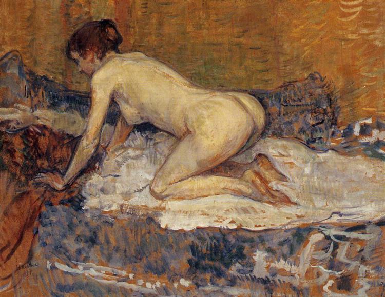 Crouching Woman with Red Hair 1897
